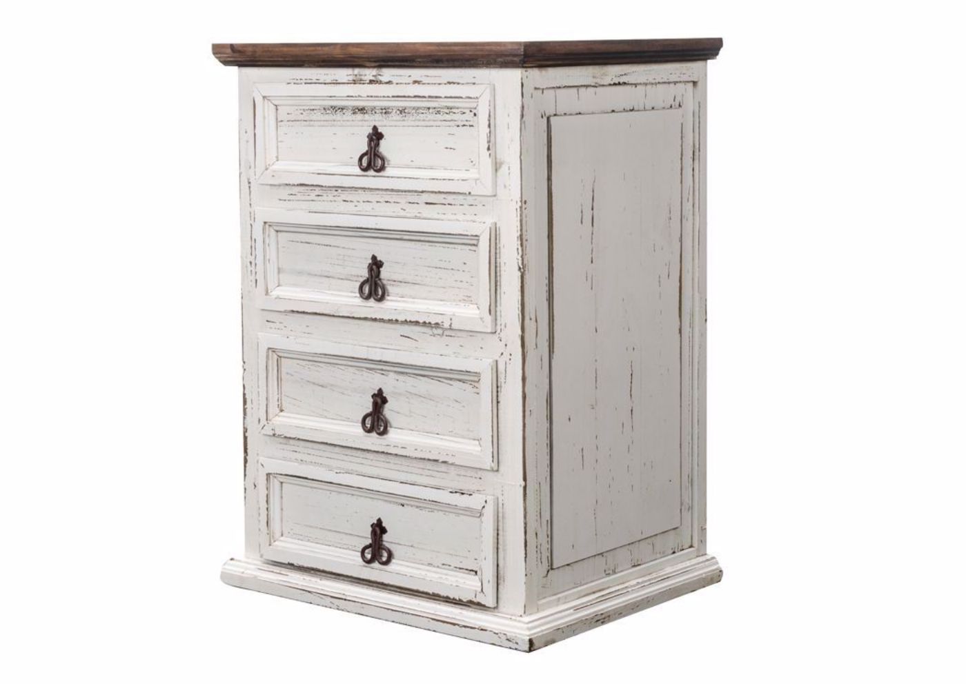 Picture of Chateau 4 Drawer Nightstand - White