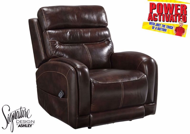 Picture of Ailor POWER Recliner - Brown
