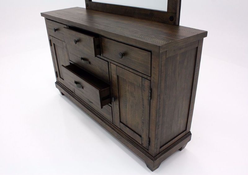 Picture of Hunter Dresser and Mirror - Brown