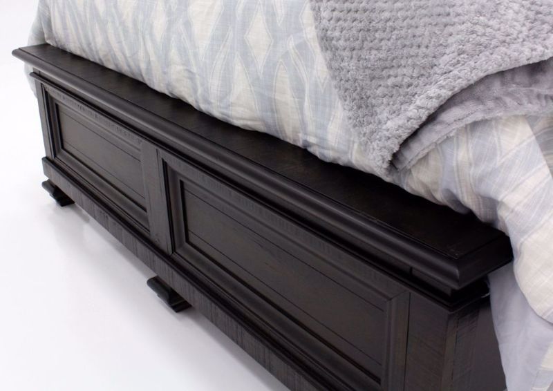 Picture of Pine Queen Bed - Dark Brown