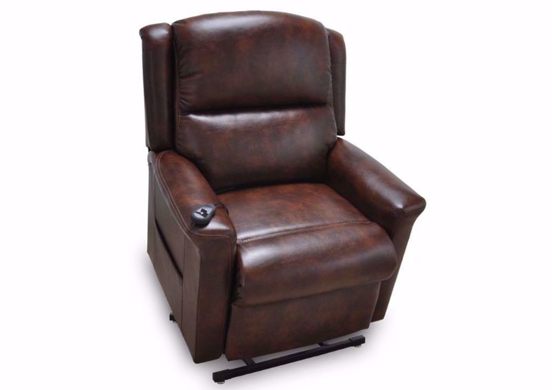 Province Lift Recliner with Dark Brown Upholstery | Home Furniture Plus Bedding