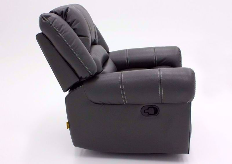 Gray Torino Glider Recliner, Side View | Home Furniture Plus Mattress