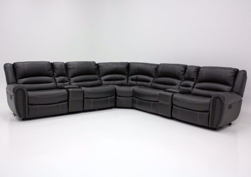 Torino Reclining Sectional Sofa Gray Home Furniture