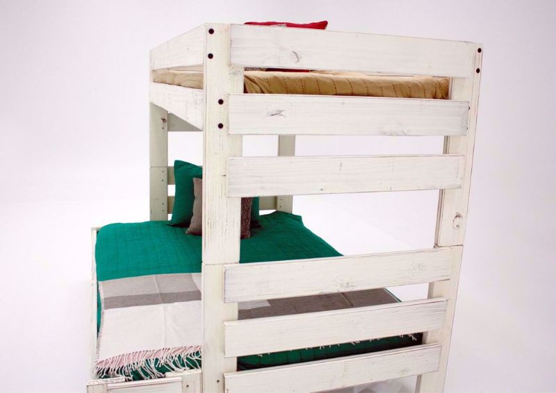Duncan Twin over Full Bunk Bed, White, Side View | Home Furniture Plus Bedding