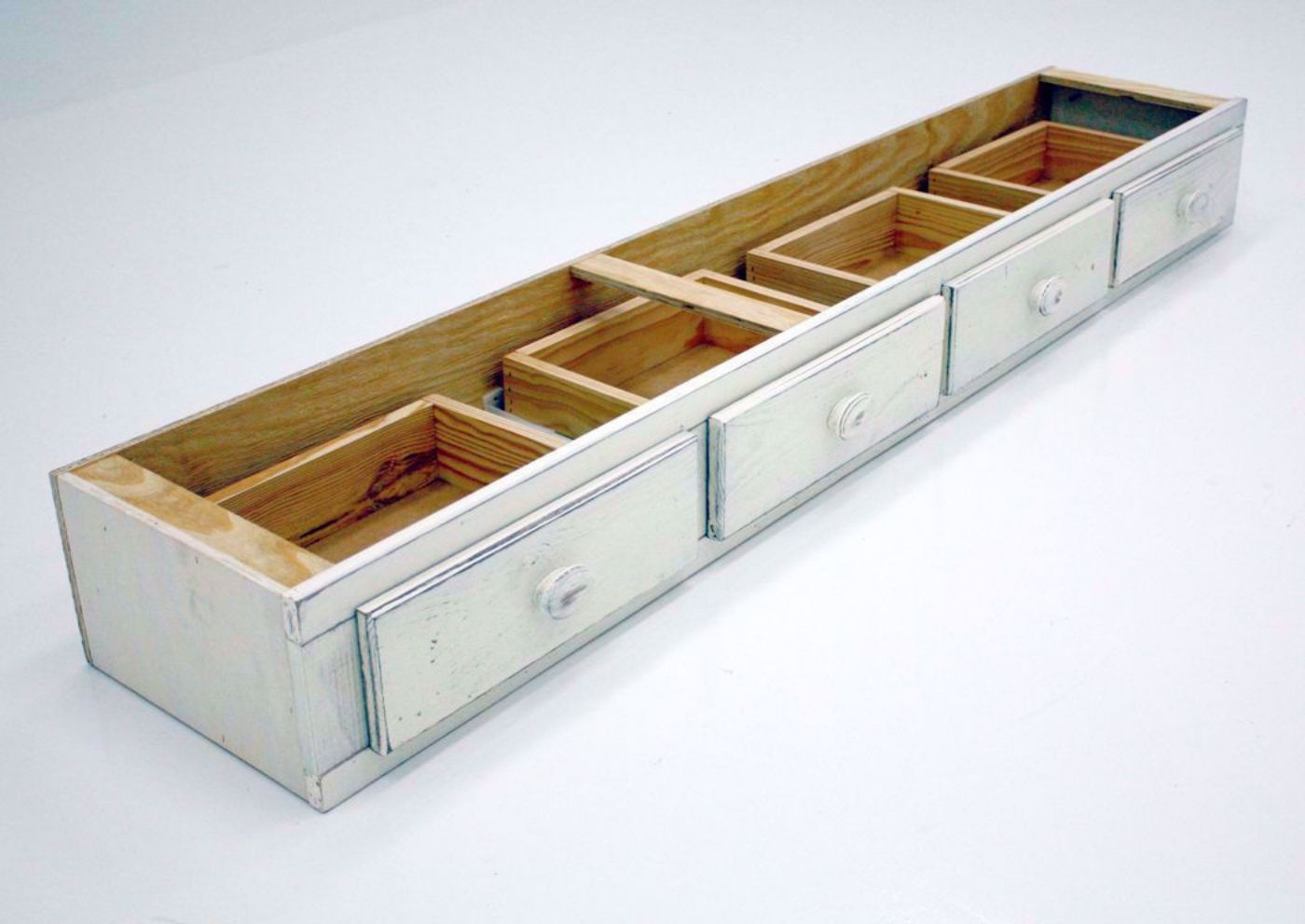White Duncan Storage Unit at an Angle | Home Furniture Plus Bedding