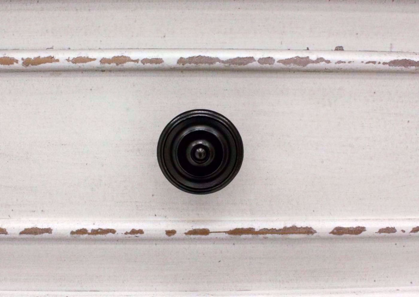 Antique White Stevenson Manor Dresser with Mirror Round Metal Drawer Knob Detail | Home Furniture Plus Mattress