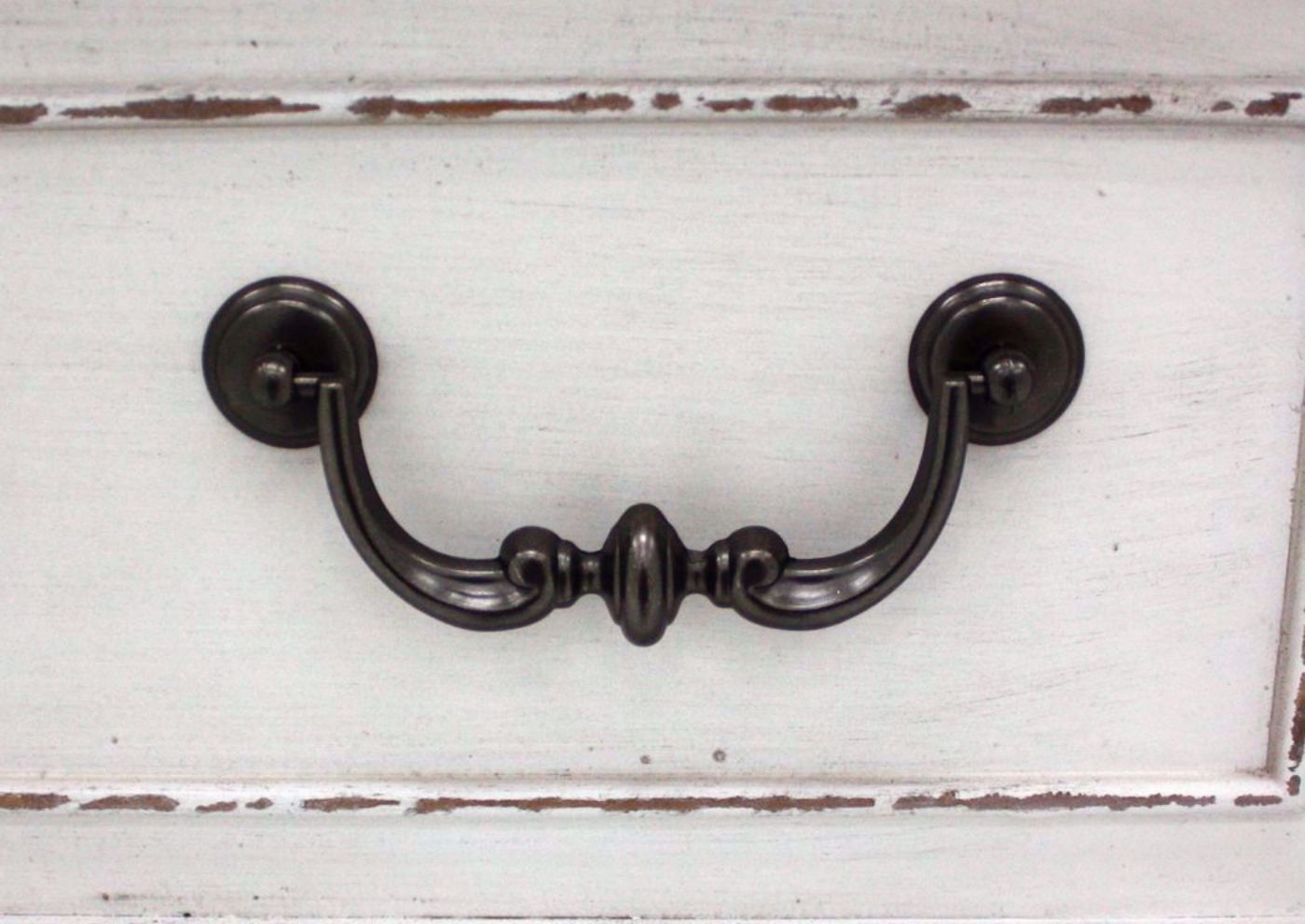 Stevenson Manor Nightstand, White, Drawer Pull Detail | Home Furniture Plus Mattress
