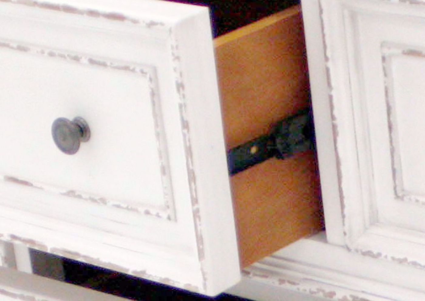Stevenson Manor Nightstand, White, Metal Drawer Glides | Home Furniture Plus Mattress