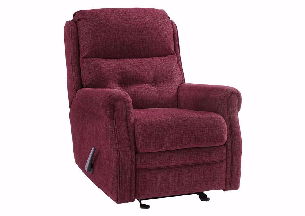 Ashley furniture online red recliner