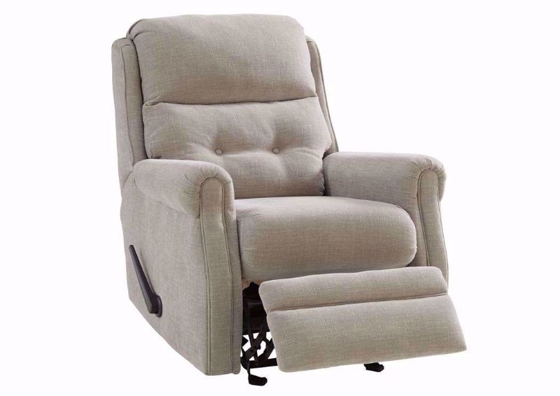 Slightly Reclined Penzberg Glider Recliner with Soft Gray Upholstery by Ashley Furniture | Home Furniture Plus Bedding