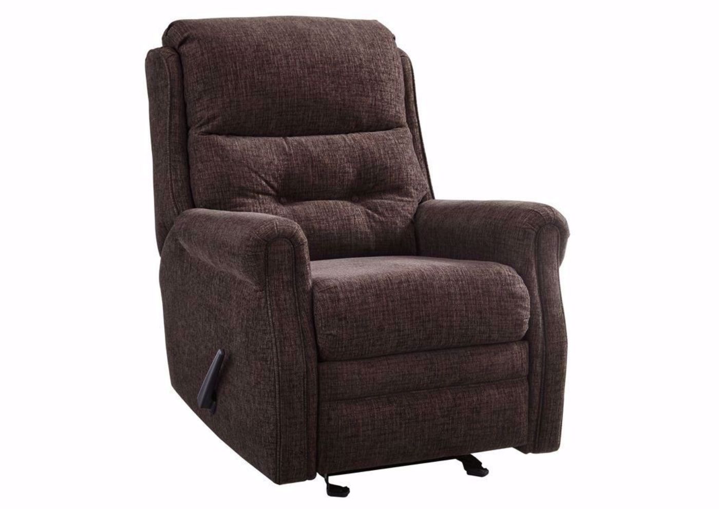 Penzberg Glider Recliner with Dark Brown Upholstery by Ashley Furniture | Home Furniture Plus Bedding