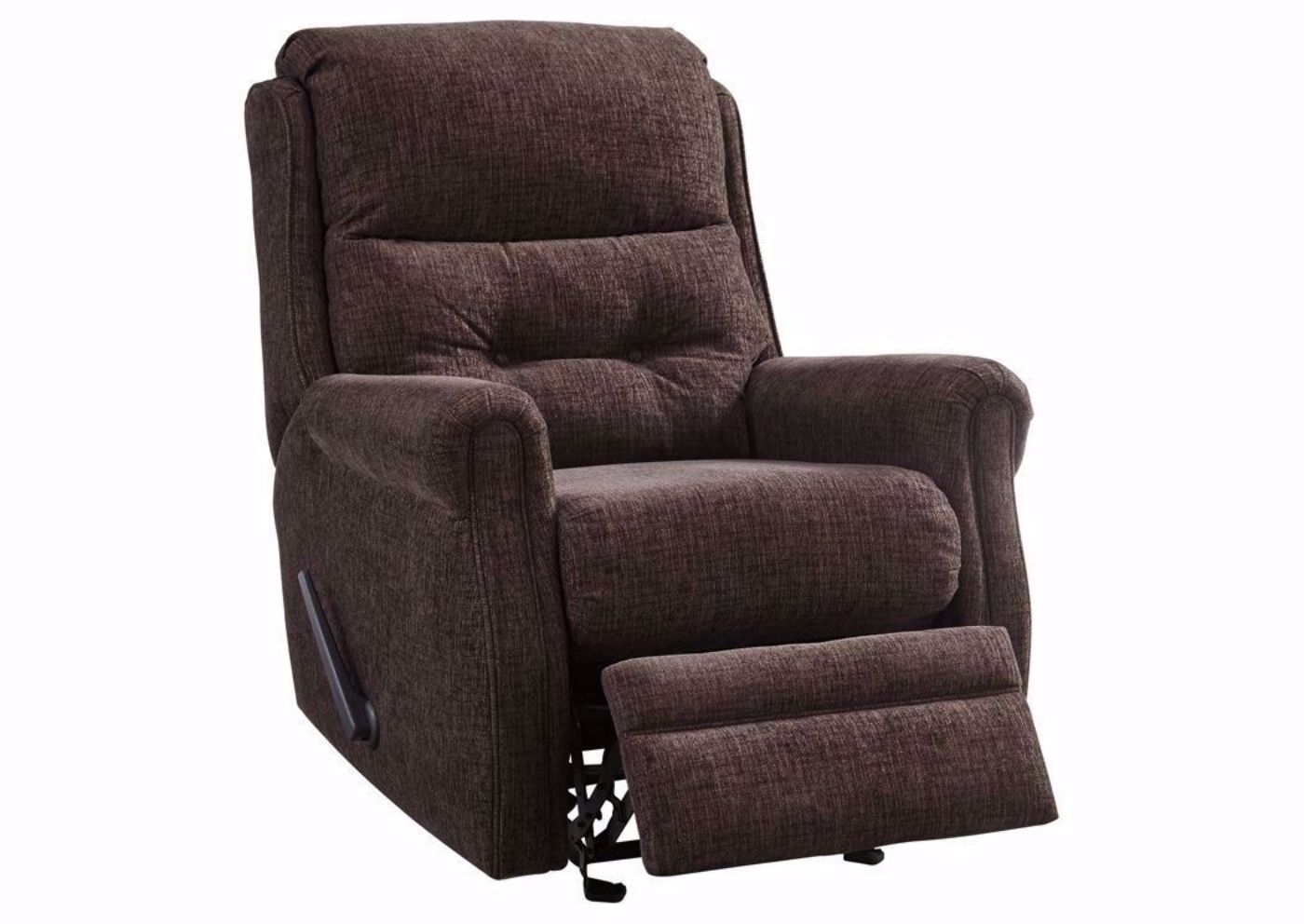 Slightly Reclined Penzberg Glider Recliner with Dark Brown Upholstery by Ashley Furniture | Home Furniture Plus Bedding