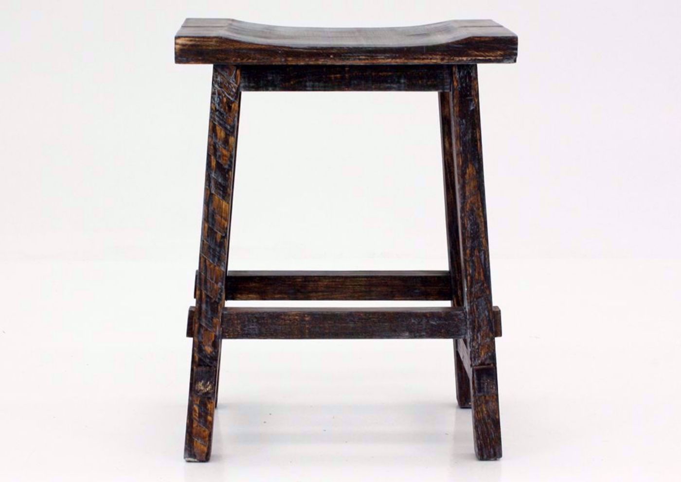 Weatherwood Brown Harland 24 Inch Bar Stool Facing Front | Home Furniture Plus Mattress