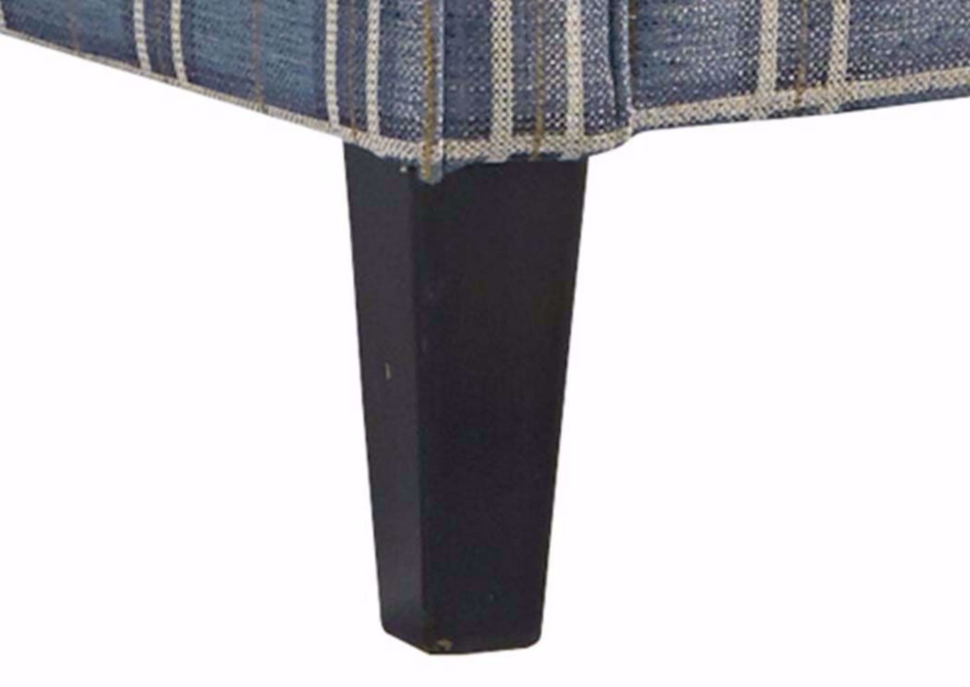Tapered Foot on Blue Plaid Patterned Upholstered Traemore Accent Chair by Ashley Furniture | Home Furniture Plus Bedding