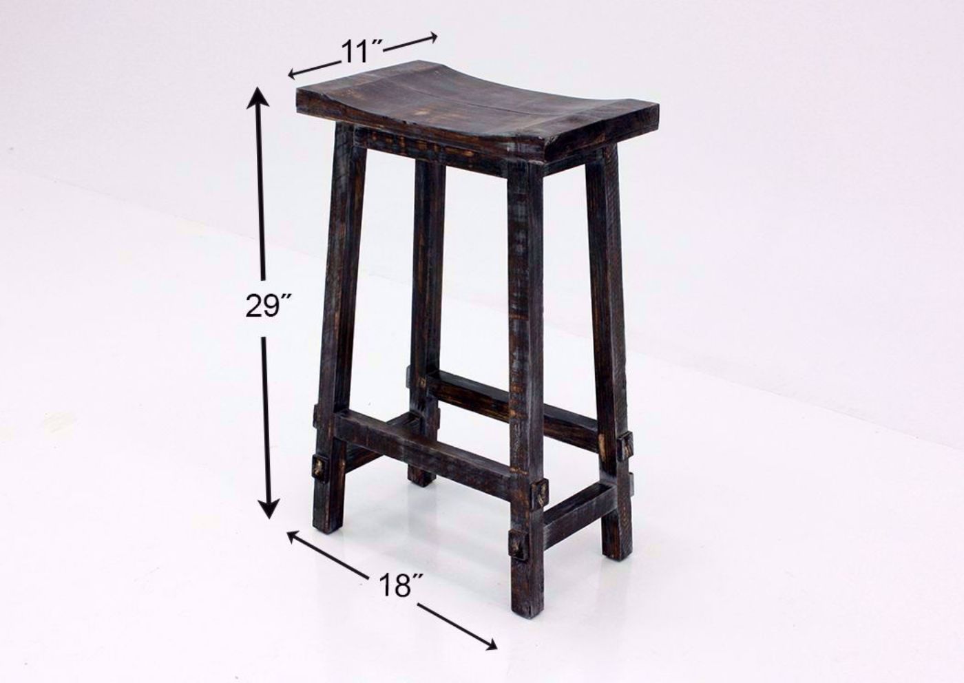 Weatherwood Brown Harland 30 Inch Bar Stool Dimensions | Home Furniture Plus Mattress