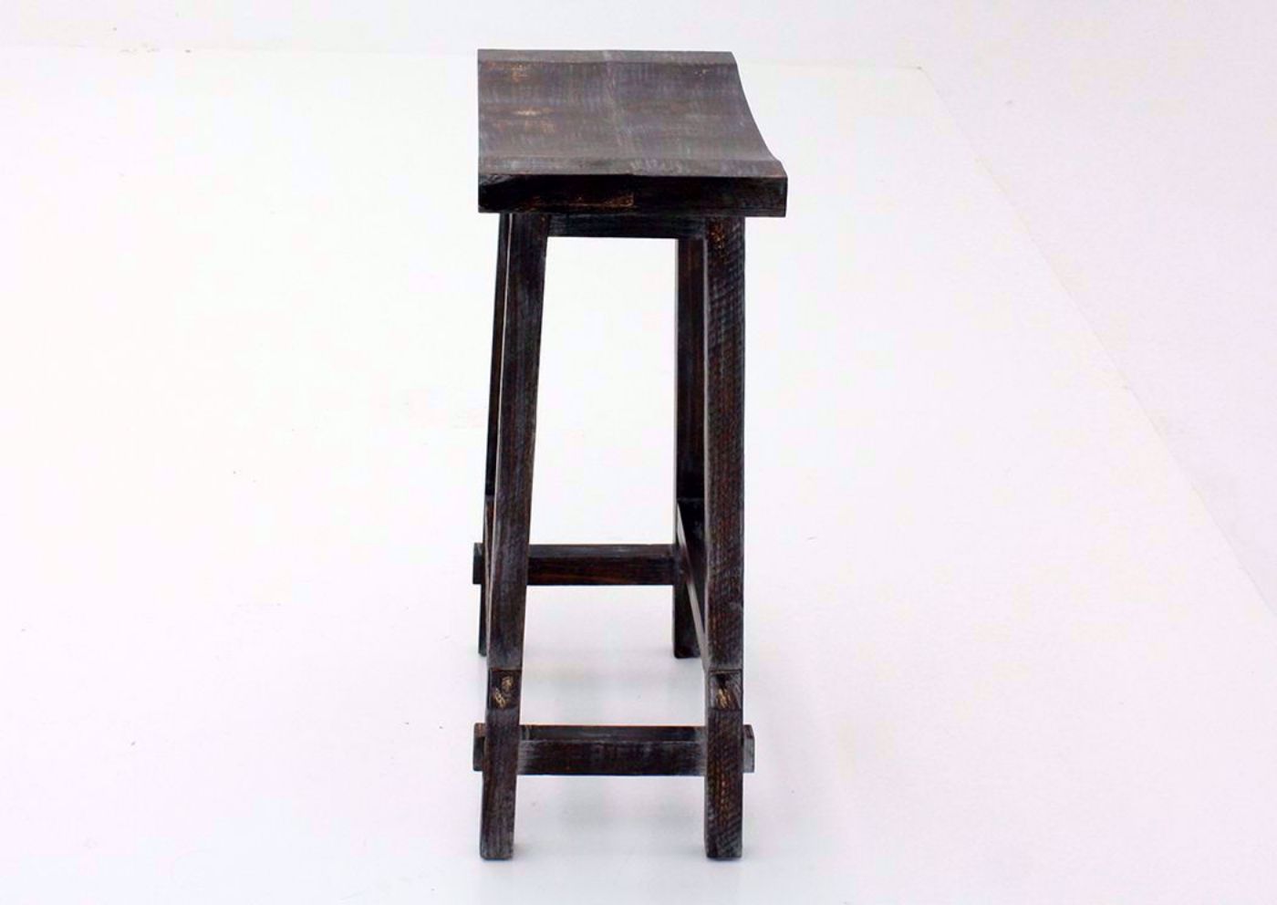 Weatherwood Brown Harland 30 Inch Bar Stool Side View | Home Furniture Plus Mattress