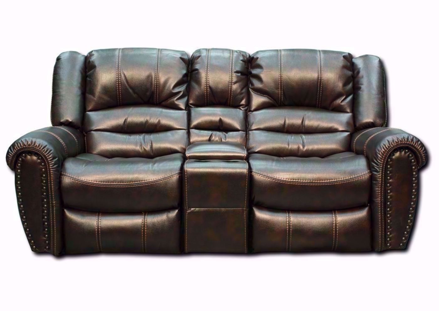 Brown Torino Reclining Loveseat, Front Facing | Home Furniture Plus Bedding