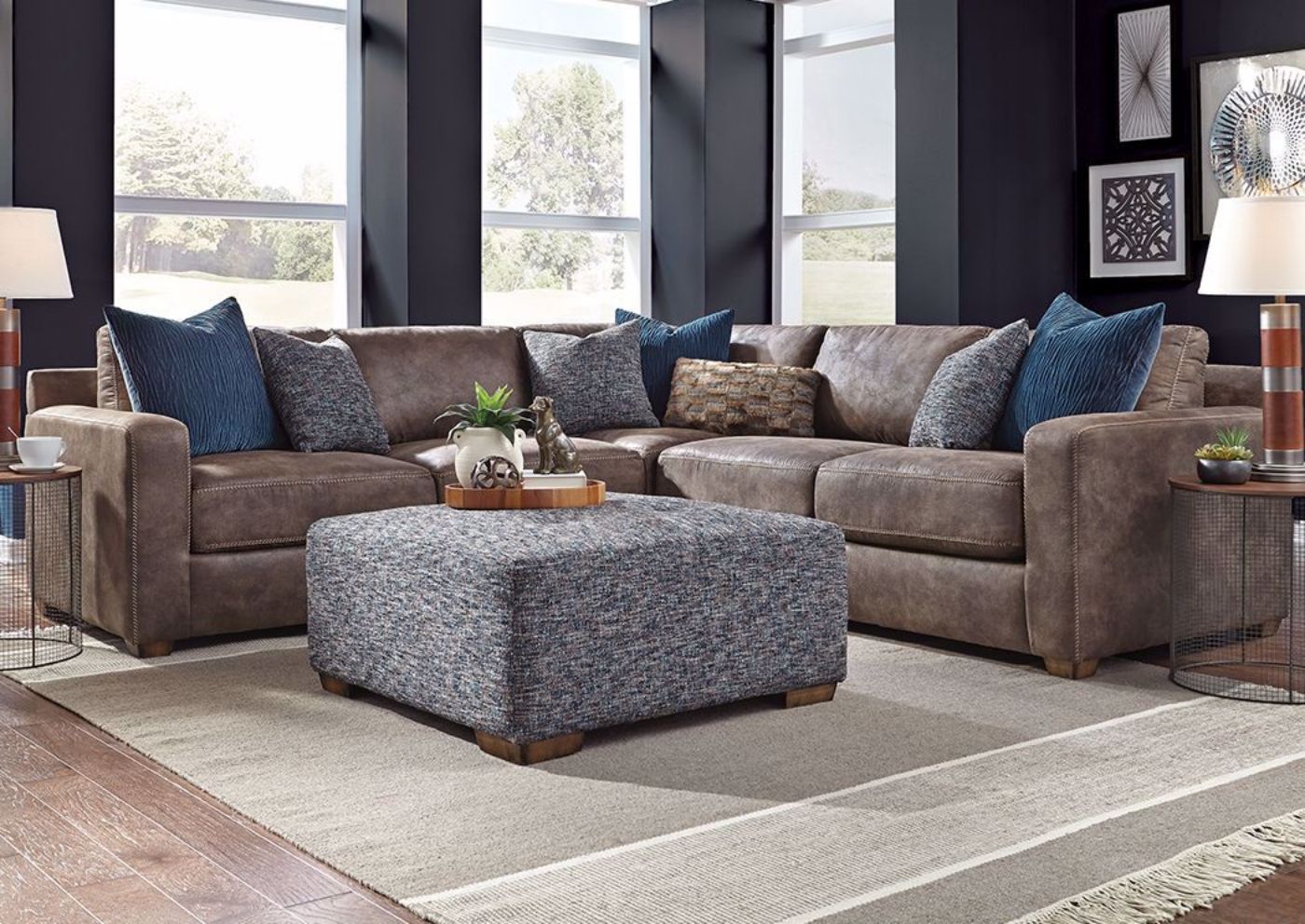 Picture of Jameson Sectional Sofa - Brown