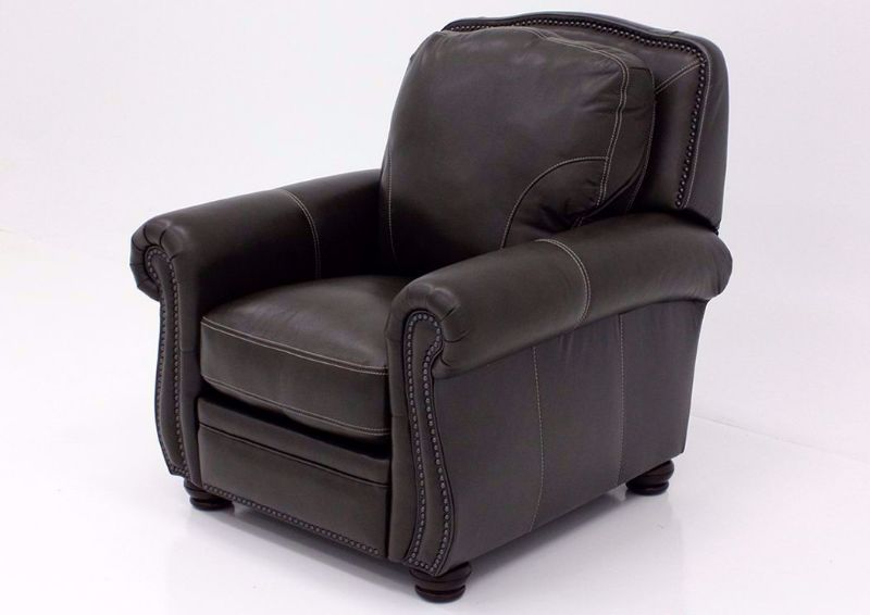 Amarillo Ghost Pushback Recliner, Brown, Angle | Home Furniture Plus Bedding
