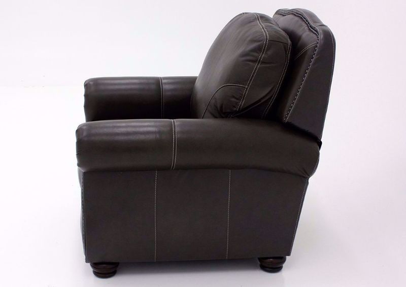 Amarillo Ghost Pushback Recliner, Brown, Side View | Home Furniture Plus Bedding