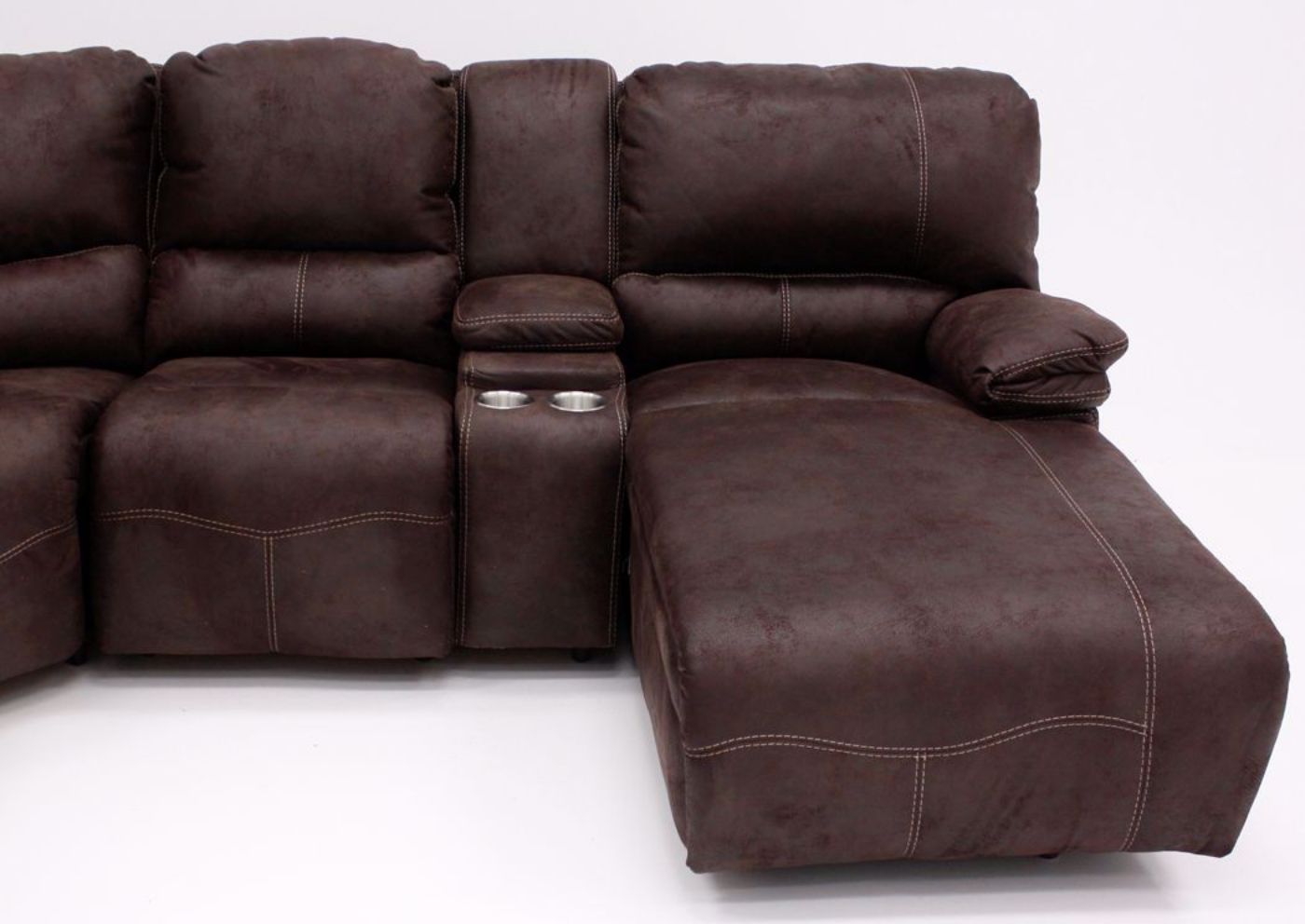 Picture of Boulder POWER Sectional Sofa - Brown