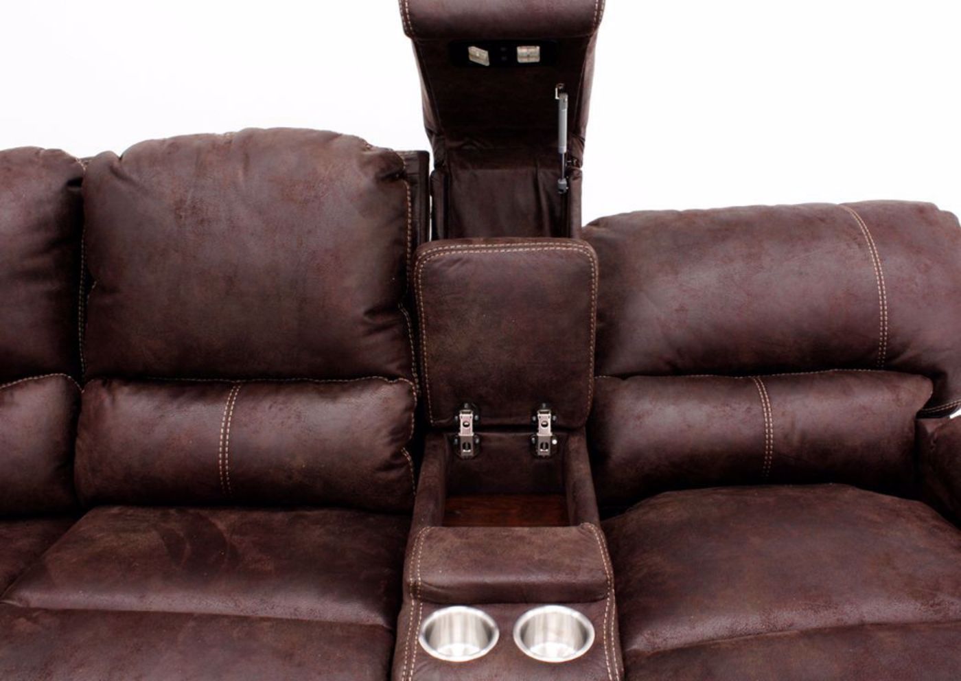 Picture of Boulder POWER Sectional Sofa - Brown