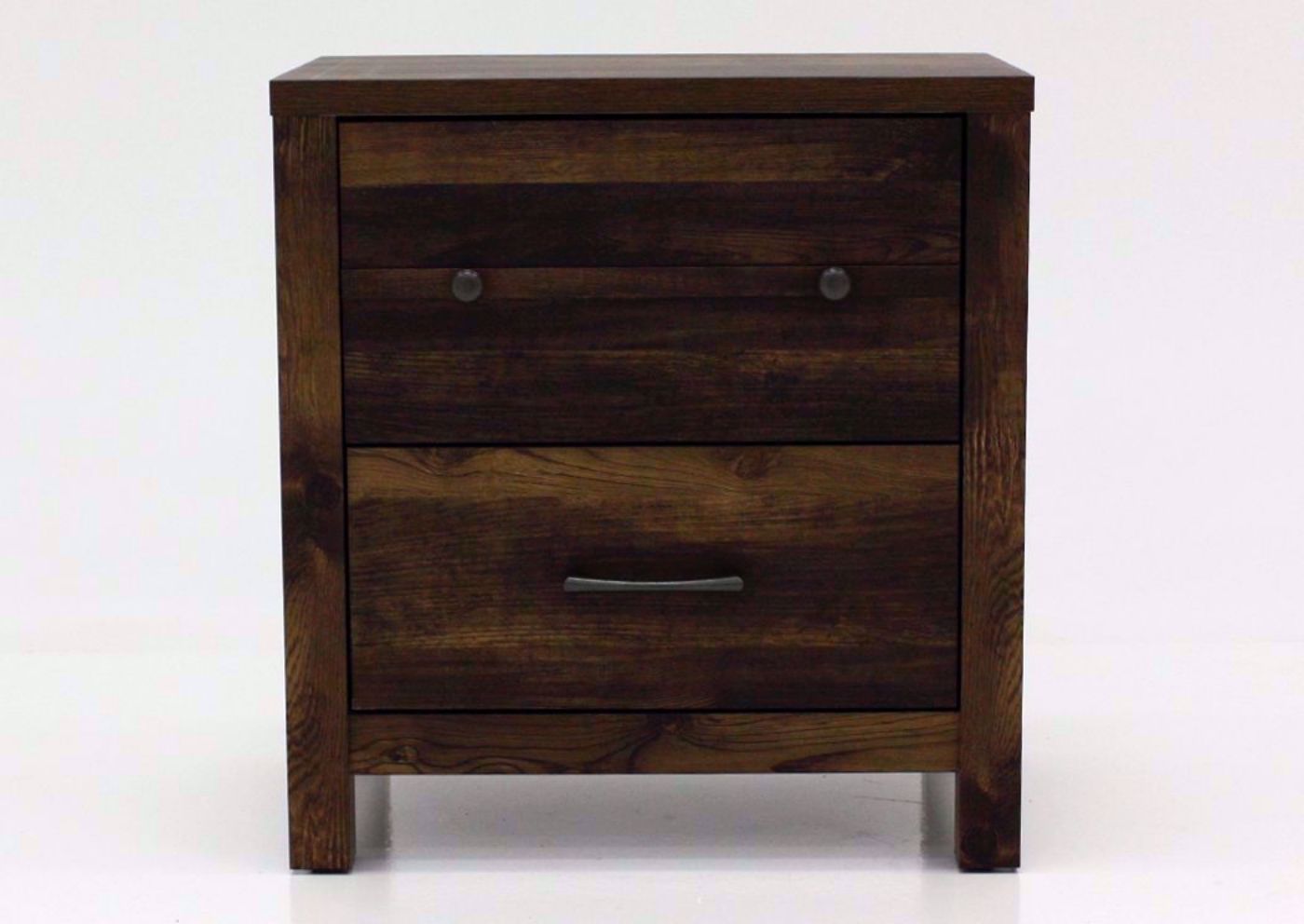 Cheyenne Nightstand, Dark Brown, Front Facing | Home Furniture Plus Mattress