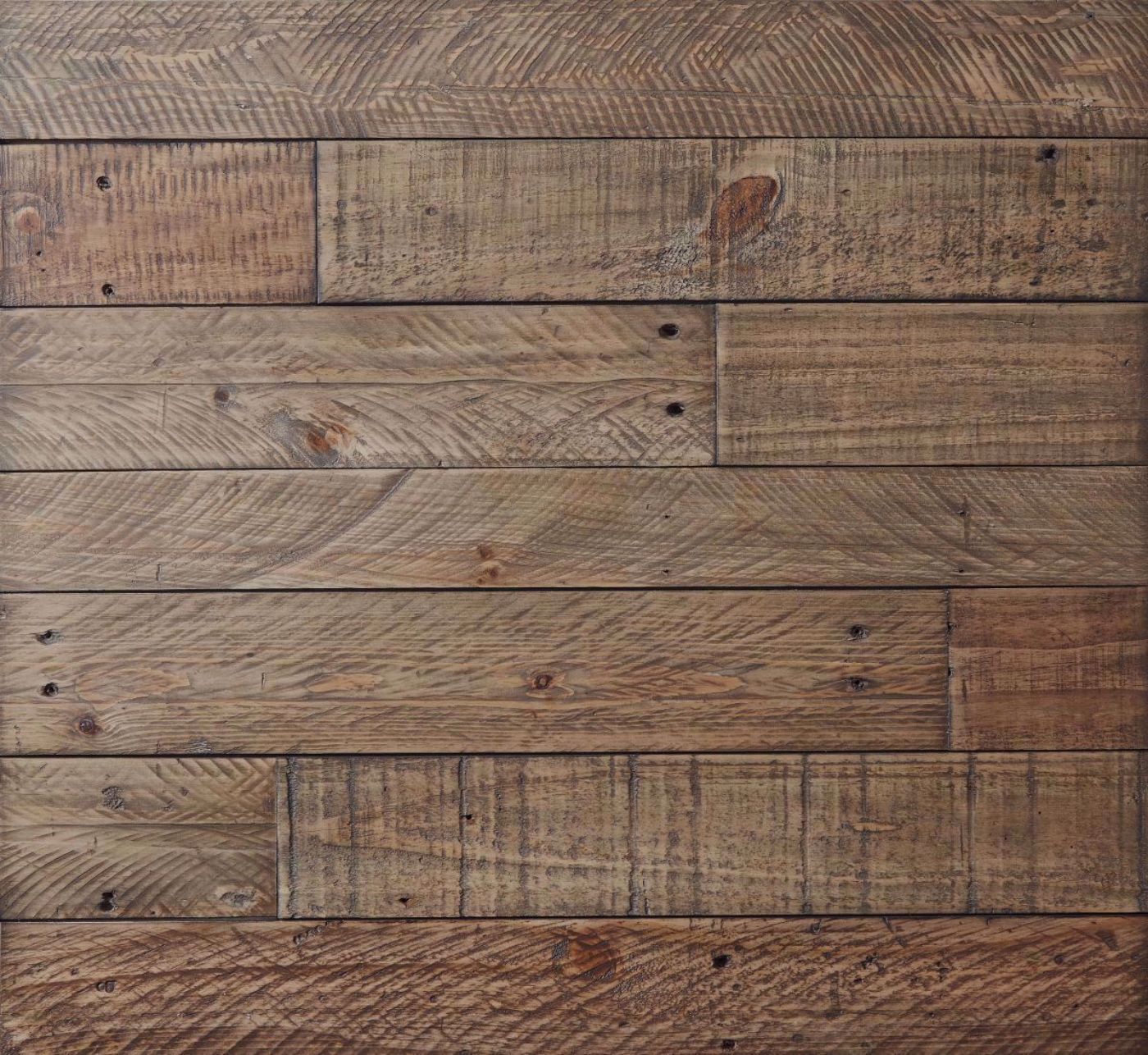 Close Up of the Plank Styling on the Table Top of the Dazzelton Sofa/Console Table by Ashley Furniture | Home Furniture Plus Bedding