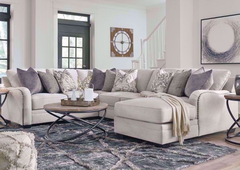 Dellara Sectional Sofa Right Chaise by Ashley Furniture In Living Room Setting | Home Furniture Plus Bedding