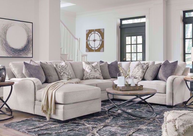 Dellara Sectional Sofa Left Chaise by Ashley Furniture In Living Room Setting | Home Furniture Plus Bedding