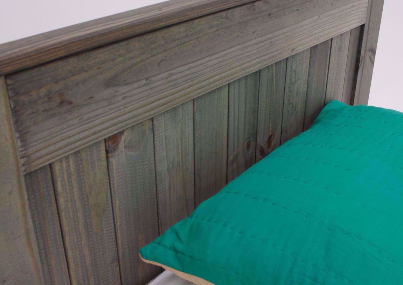 Walnut Brown Duncan Twin Bed Showing the Headboard Detail | Home Furniture Plus Bedding