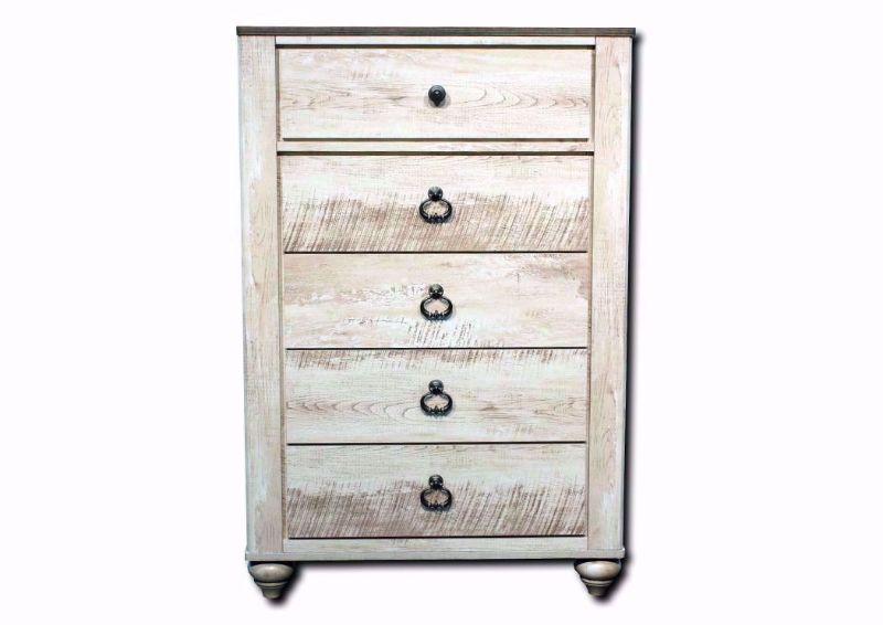 Hanna Chest of Drawers, White, Front Facing | Home Furniture Plus Bedding