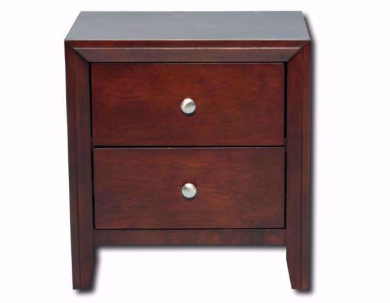 Cherry Brown Marshall Nightstand Facing Front | Home Furniture Plus Mattress