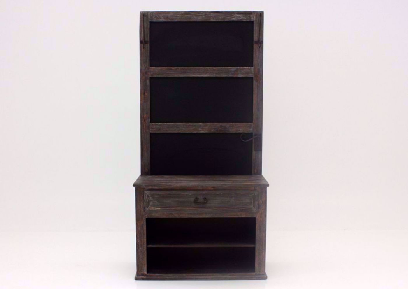 Nero Hall Tree, Barnwood, Front Facing | Home Furniture Plus Bedding