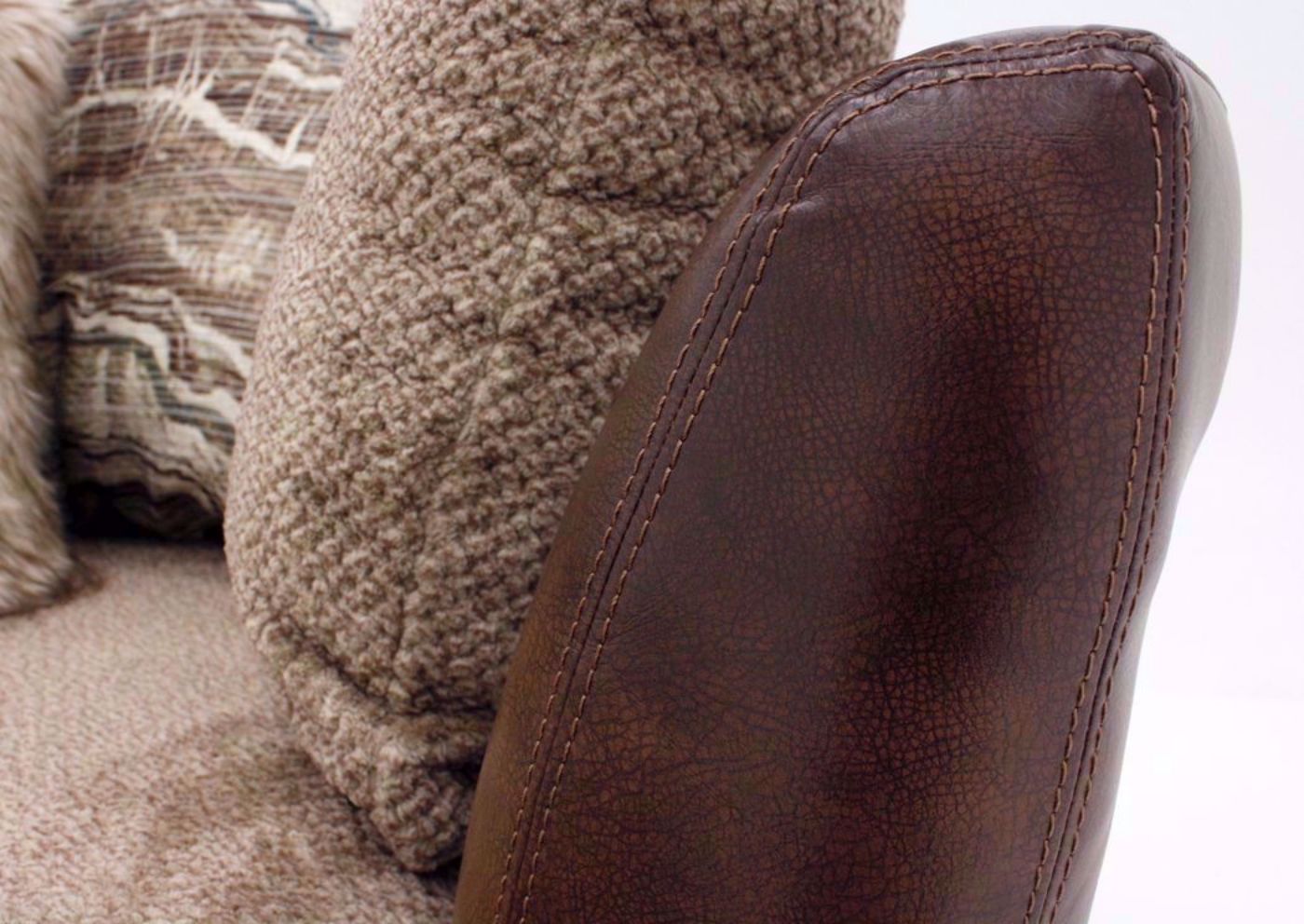 Brown Wesley Swivel Chair by Albany Side Arm View | Home Furniture Plus Bedding