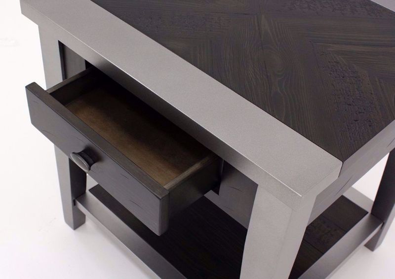 Close Up View Open Drawer on the Branbury End Table by Ashley Furniture | Home Furniture Plus Bedding
