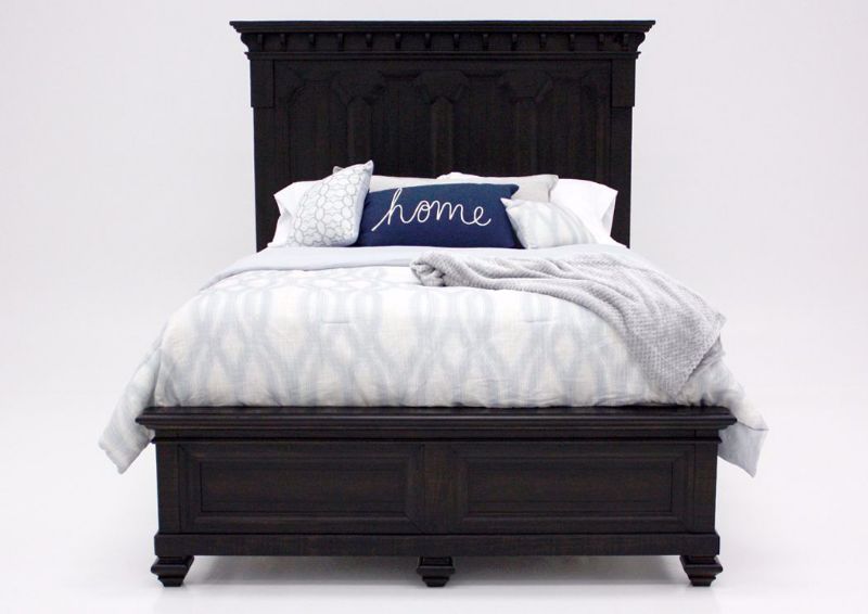 Picture of Pine Queen Bed - Dark Brown