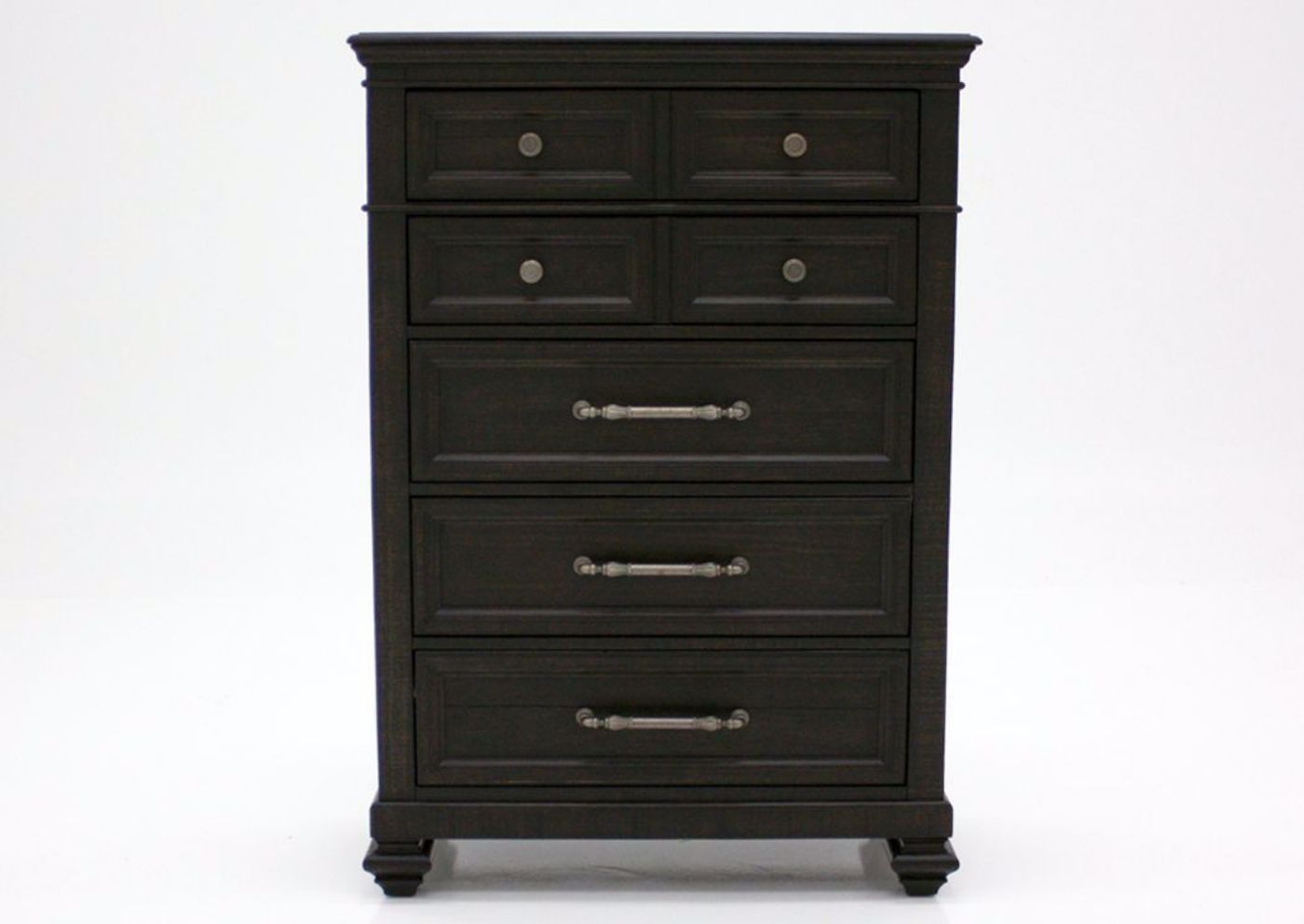 Picture of Dark Pine Chest of Drawers - Dark Brown