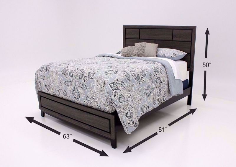 Smoky Brown Ackerson Queen Bed Dimensions | Home Furniture Plus Mattress