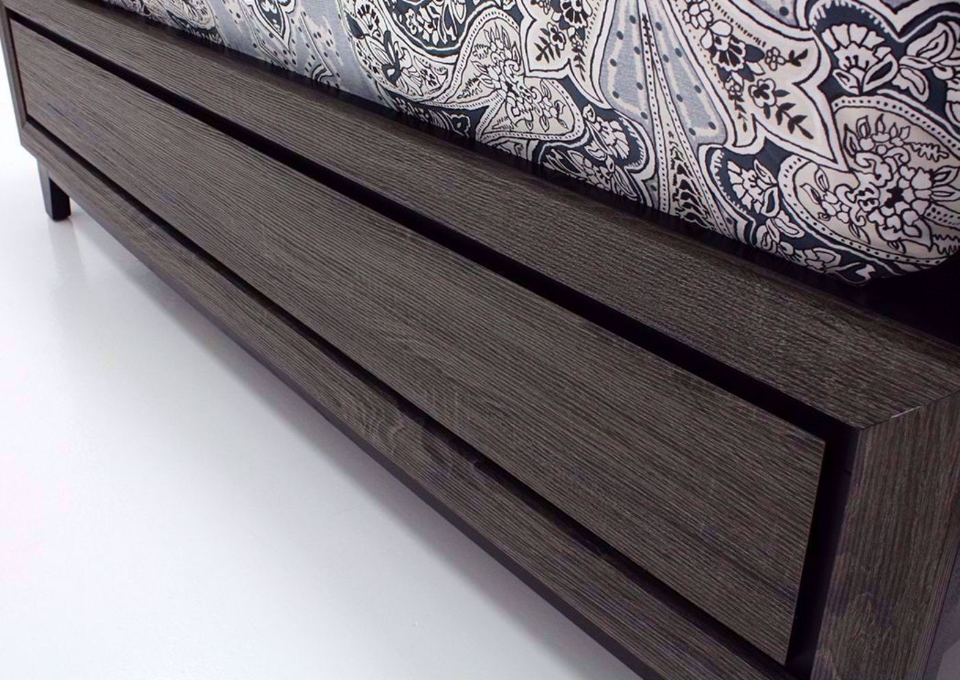 Smoky Brown Ackerson Queen Bed Showing the Footboard | Home Furniture Plus Mattress