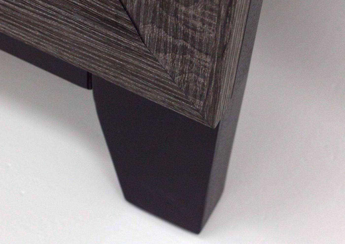 Smoky Brown Ackerson Queen Bed Showing the Foot Detail | Home Furniture Plus Mattress