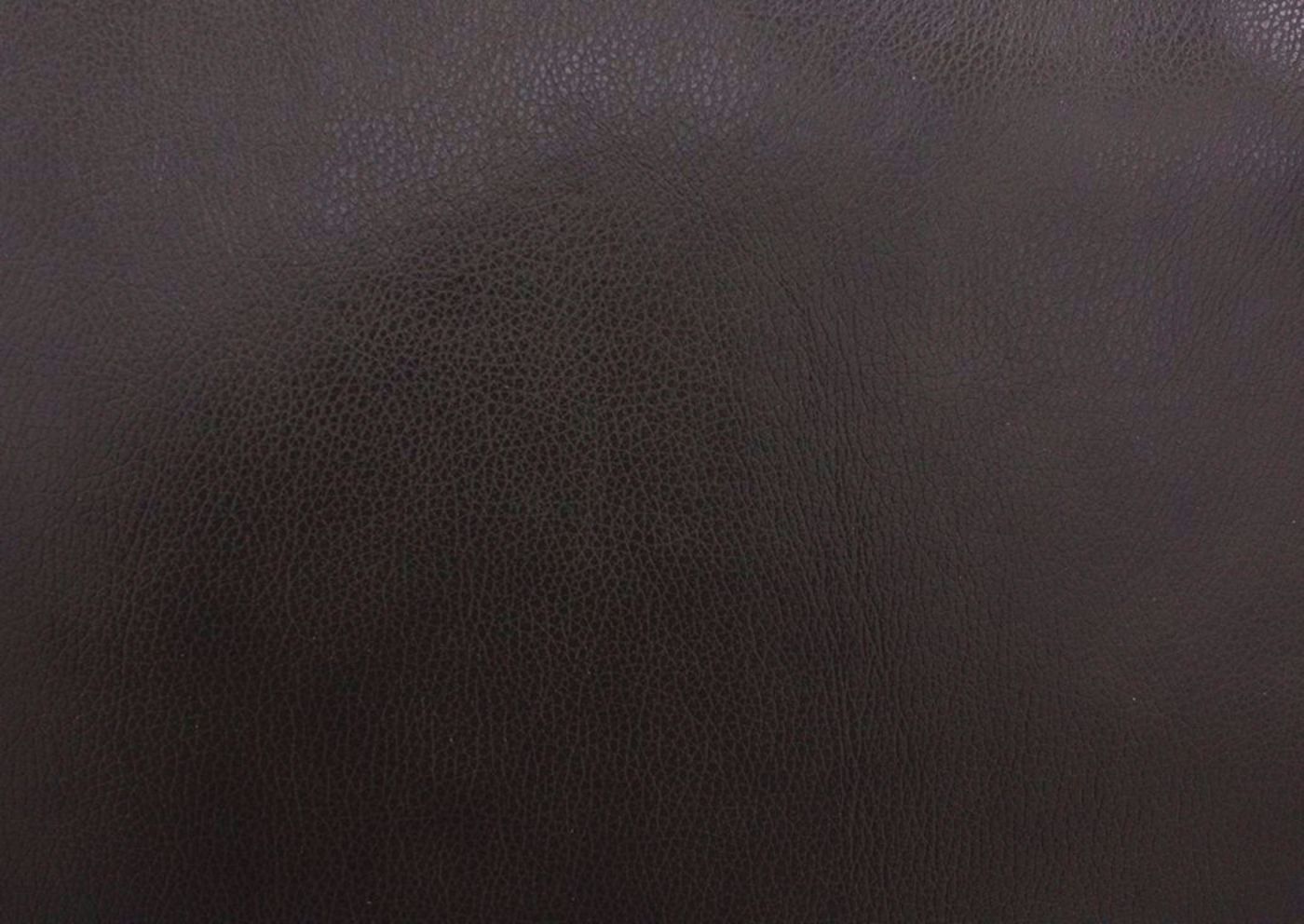 Details of the Brown Top Grain Leather Upholstery of the Amarillo Ghost Sofa, Loveseat and Recliner | Home Furniture + Mattress