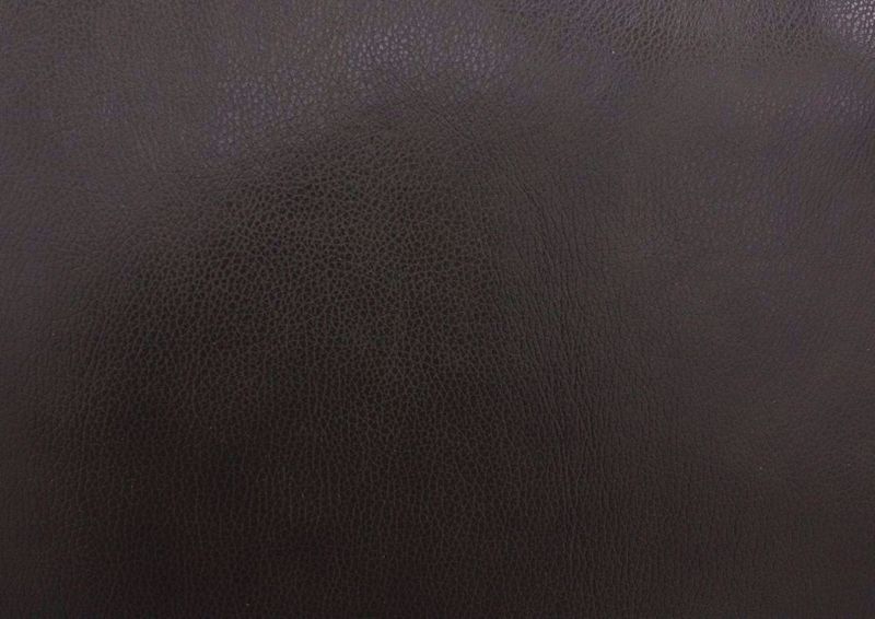 Details of the Brown Top Grain Leather Upholstery of the Amarillo Ghost Sofa, Loveseat and Recliner | Home Furniture + Mattress