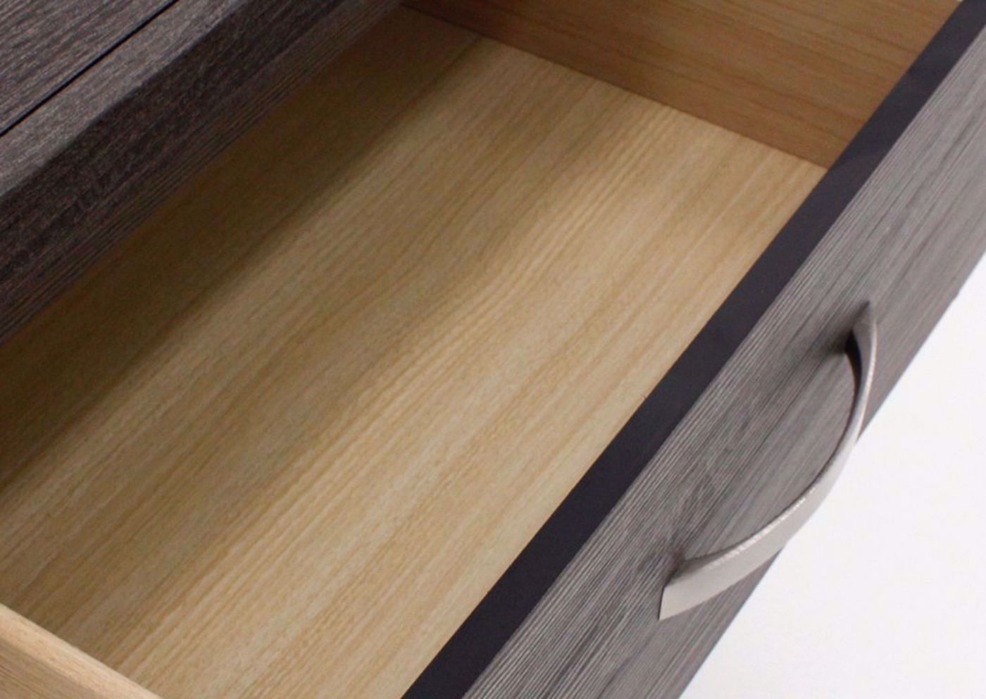 Distressed Brown Ackerson Chest of Drawers Showing the Drawer Interior | Home Furniture Plus Mattress