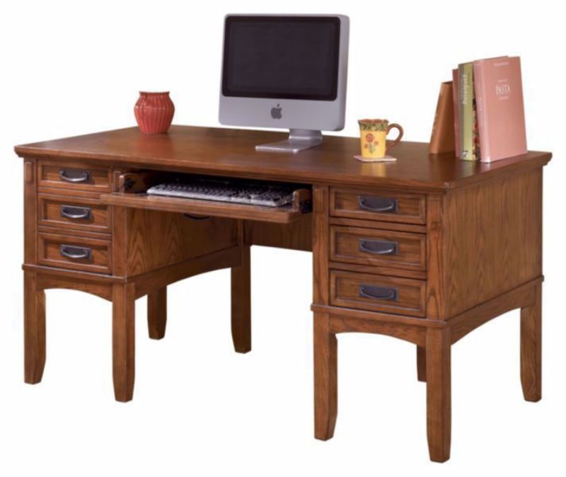 Cut Out of the Cross Island Home Office Desk by Ashley Furniture