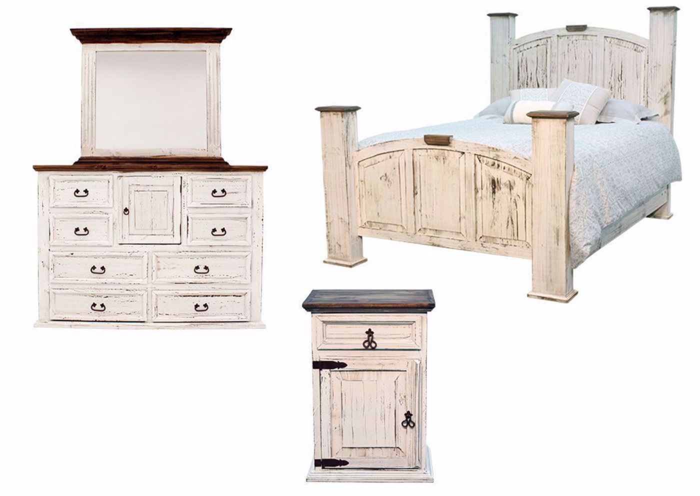 Chateau Bedroom Set, White, Group | Home Furniture Plus Mattress