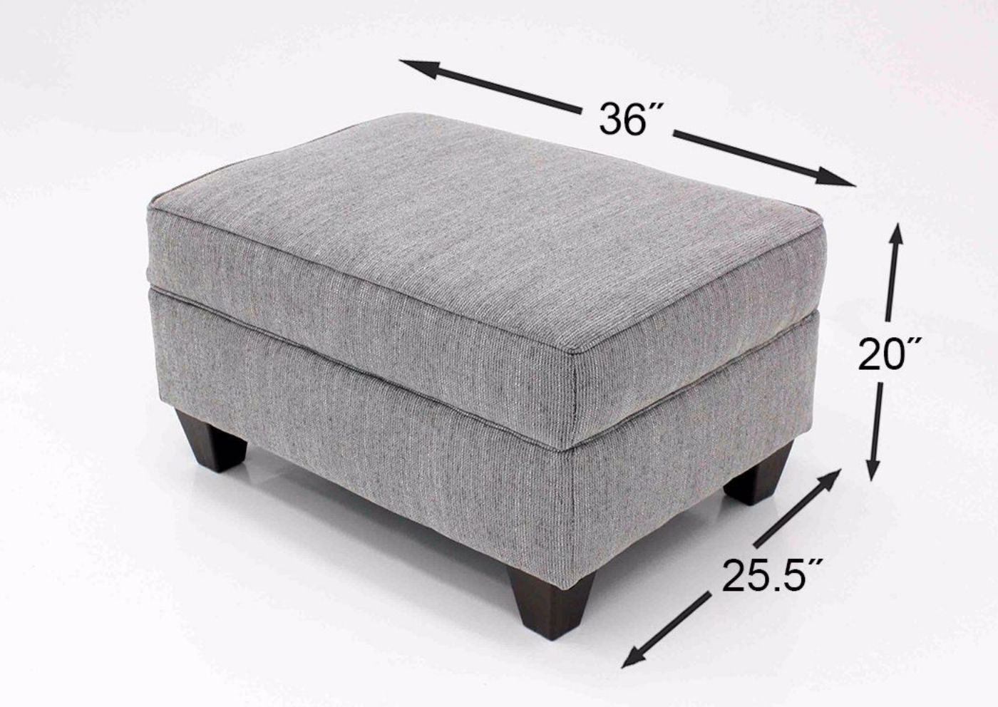 Picture of Danton Storage Ottoman - Gray