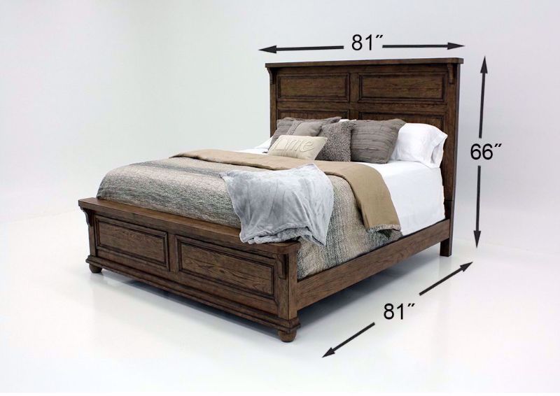 Harvest Home Queen Bed, Brown, Dimensions | Home Furniture Plus Mattress