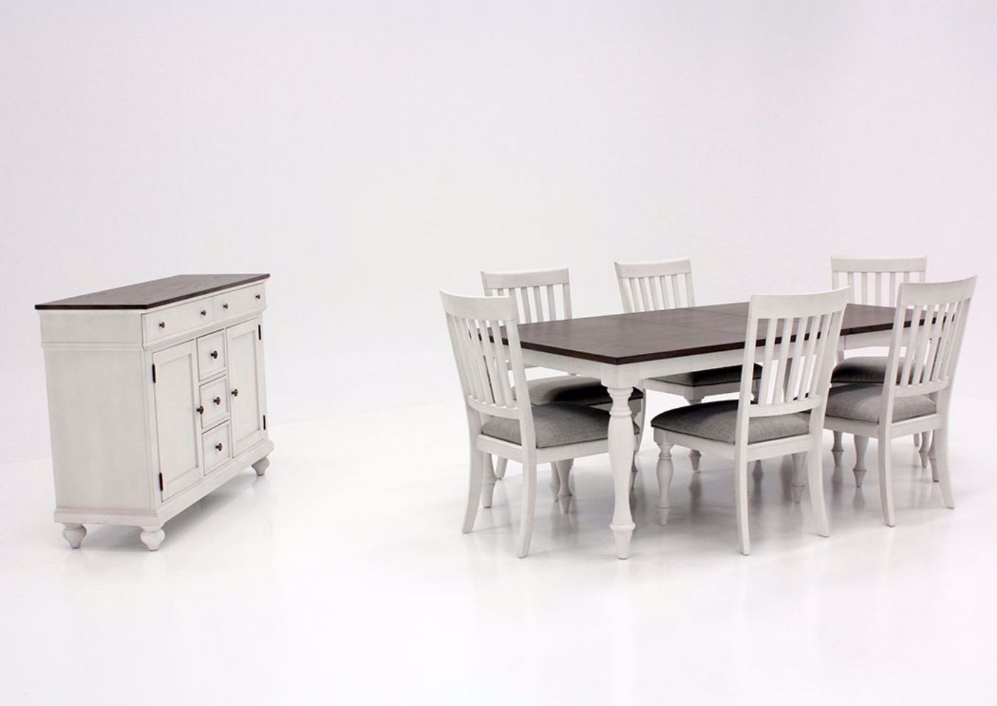 Picture of Grand Bay 7 Piece Dining Table Set - White