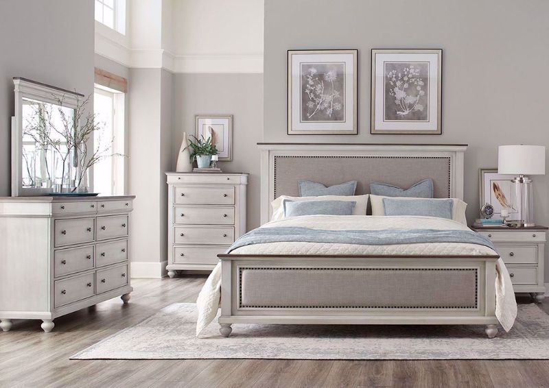 Grand Bay Bedroom Set, White, Room View | Home Furniture Plus Bedding